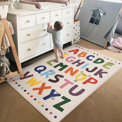 Cartoon Rugs for Bedroom Living Room Area Rug Room Decor Playroom Rug Alphabet Rug Children's Room Cartoon Carpets