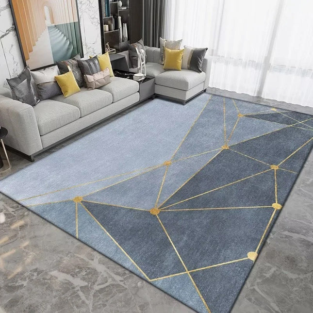 Area Rugs Modern Washable Rugs Contemporary Geometric Coastal Indoor Area Rug for Living Room Bedroom Dining Room and Kitchen