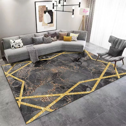 Modern Abstract Texture Area Rug for Living Room,Large Throw Rugs Non Skid Floor Carpet Bedside Rugs And Carpet