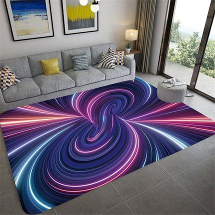 3D Vortex Illusion Carpet for Bedroom Abstract Illusion Large Area Rug Floor Mats Home Living Room Decor Rugs