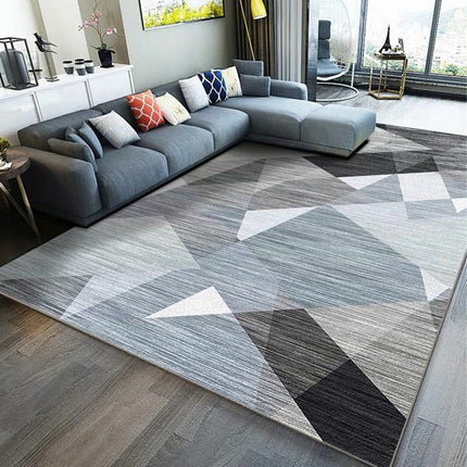 Area Rug Geometric Carpet Rug Modern Accent Rug Coffee Table Rug Farmhouse Dining Table Rug for Office Bedroom Decor