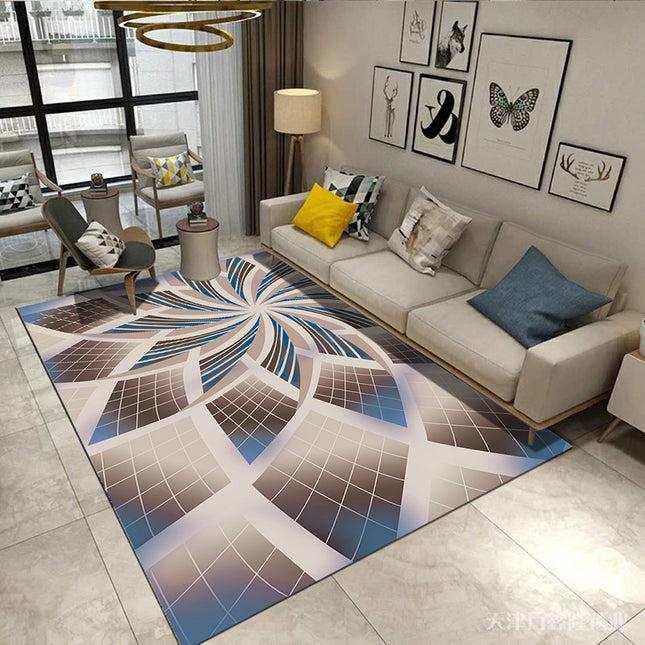 Abstract Large Rugs And Carpet,Geometric Pattern Home Decor Area Rug Washable Premium Carpet for Living Room Bedroom Dining Room