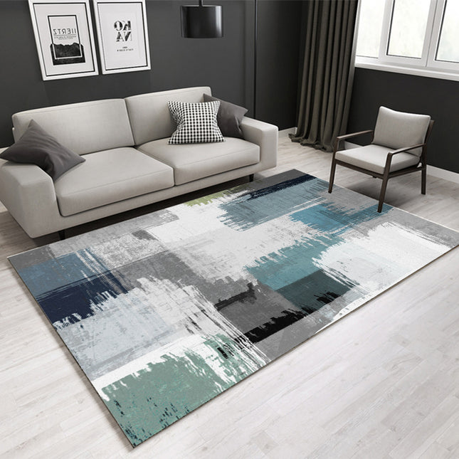 Aesthetic Bedroom Rugs Area Rug Modern Abstract Carpet Floral Area Rugs Washable Thin for Bedroom Living Room