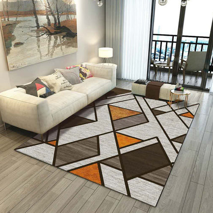 Geometric Carpets Moroccan Area Rugs Indoor Non Slip Rugs Large Washable Non-Slip Bedroom Mat Rug for Living Room