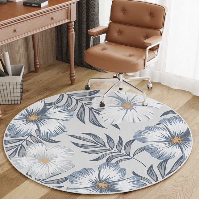 Round rug For office chairs with hardwood floors Mat Desktop rugs Round heavy duty rolling chair mats, home with anti-slip rugs and carpet