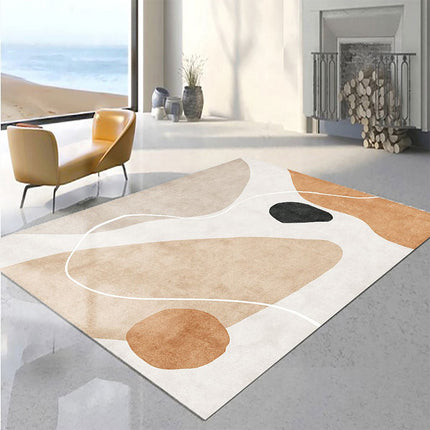 Stain Resistant Washable Area Rug Living Room Large Rugs Low-Pile Carpet for Dining Kitchen Room Bedroom Bed Side rugs and carpet