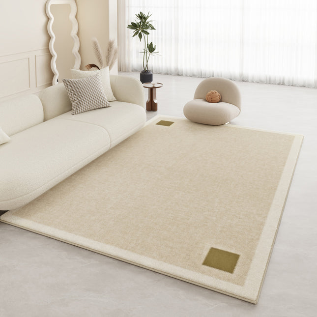 Cream Breeze Rug Indoor Soft Large Low Pile rugs and carpet Modern Minimalist Decorative carpets for Living Room Bedroom Office