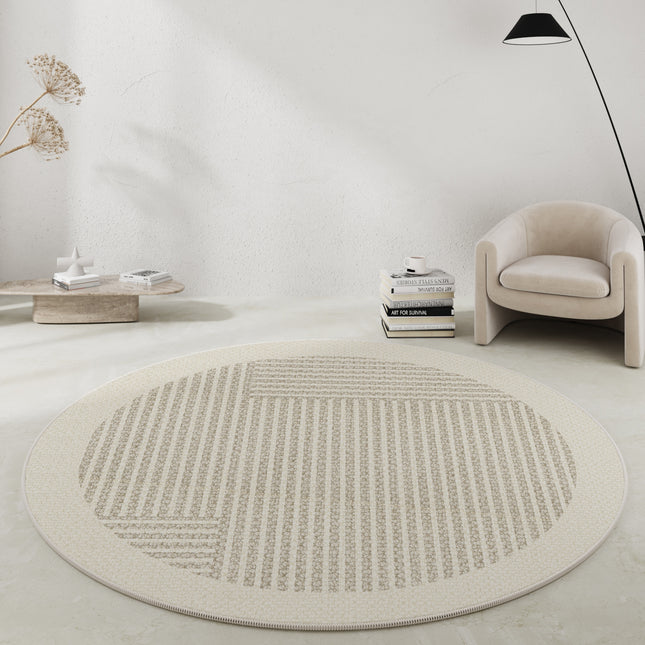 Round Rugs Minimalist Geometric Area Rugs, Round Rugs Chic Floor Mats Outdoor carpet For Swivel Chairs Office Soundproof Carpets Floor Mats