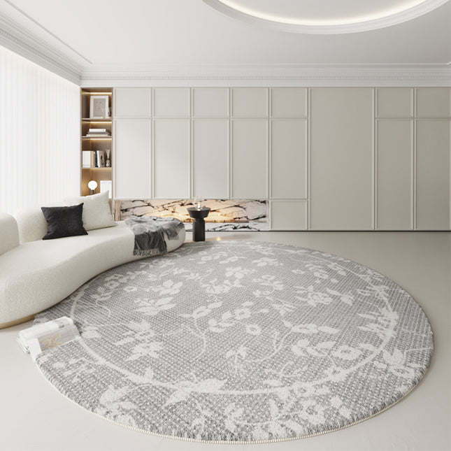 Round Area Rug Soft Chic Rugs Machine Washable Non Slip Indoor Sofa Floor Area Rugs And Carpet for Living Room Sofa Bedroom Nursery Decor