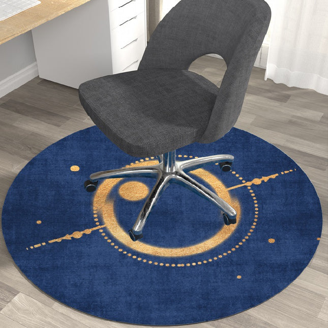 Office Chair Mat for Carpet and Hardwood Floor Gaming Chair Mat Round Rug Rolling Chair Rug Anti Slip for Home Office Gaming Room