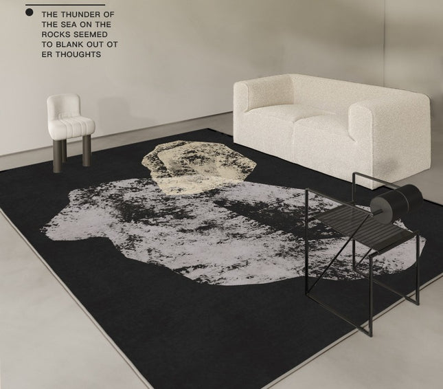 Modern Art Area Rugs Living Room Bedroom Non-Slip Comfortable Thin Carpets Abstract Carpet