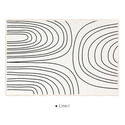 Minimalist Art Decor Modern Lines Area Rug for Living Room Bedroom Rugs Large Indoor Rugs And Carpet