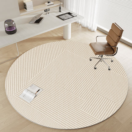 Round Rug Office Chair Rugs for Hardwood Rug Carpet for Rolling Chair Anti-Slip Computer Chair Carpets Low Pile Round Rugs for Home Office