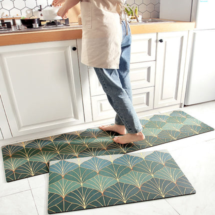 Tapis de sol de cuisine tapis anti-fatigue facile à nettoyer tapis de cuisine antidérapants tapis de cuisine confortable en cuir PVC tapis debout intérieur