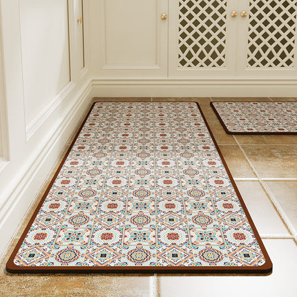 Kitchen rugs floor mats 2 pieces set plus padded anti-fatigue standing mat non-slip Kitchen decor mats washable decorative mat for kitchen