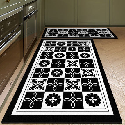 Kitchen rugs floor mats non slip kitchen mats anti-fatigue mat waterproof kitchen decor mat washable tech fabric surface