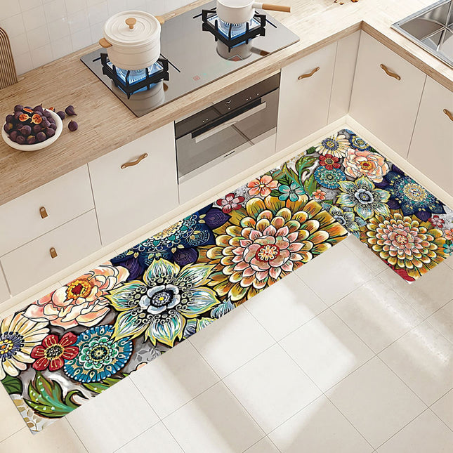 Kitchen rugs floor mats, rectangular kitchen decor mat, front door doormat outdoor entry door mat foot mat household