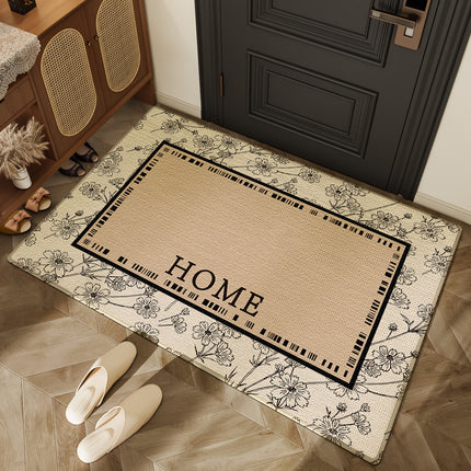 Entryway rug floor mats for home - absorbent scuffing soil non-slip doormat, front door mat outdoor door mat