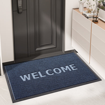 Welcome mats outdoor, dust removal floor mats door mat entryway rug for home, wear-resistant doormat scraping sand non-slip front door mat