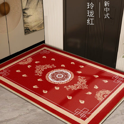 Tapis de porte pour intérieur et extérieur, paillasson d'entrée en polaire, tapis de sol lavable, tapis de porte d'entrée