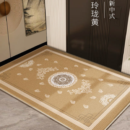 Tapis de porte pour intérieur et extérieur, paillasson d'entrée en polaire, tapis de sol lavable, tapis d'entrée, tapis de porte d'entrée