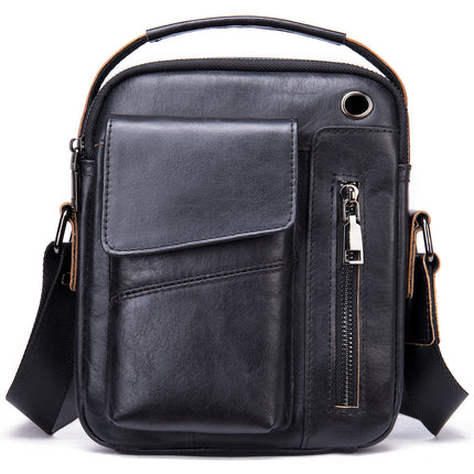 Große Kapazität Herren Herrentasche Herren Ledertasche Herrentasche Umhängetasche Umhängetasche Retro Messenger Bag