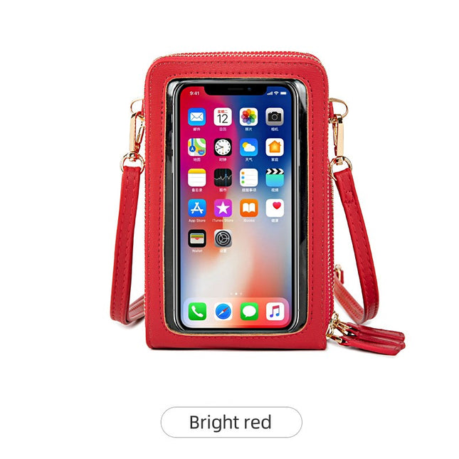 Multifunctional touch screen cell phone bag women crossbody bag cell phone bag fashion large capacity small bag