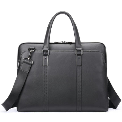 Genuine Leather Men's Bag Briefcase Business Trip Business Shoulder Handbag Men's Laptop Bag