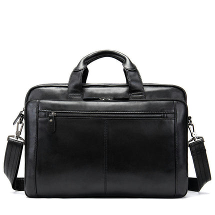 Retro Genuine Leather Bag Business Handbag Men's Shoulder Briefcase Men's Computer Bag