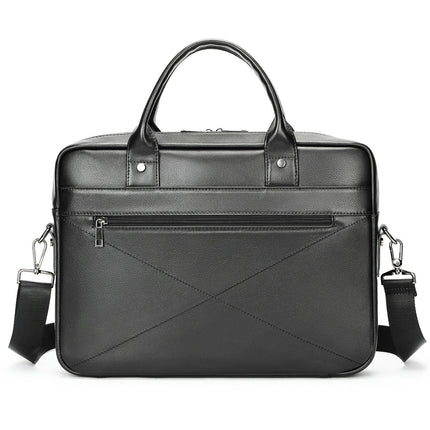 Men's Bag Genuine Leather Business Office Computer Document Handbag Men's Business Briefcase