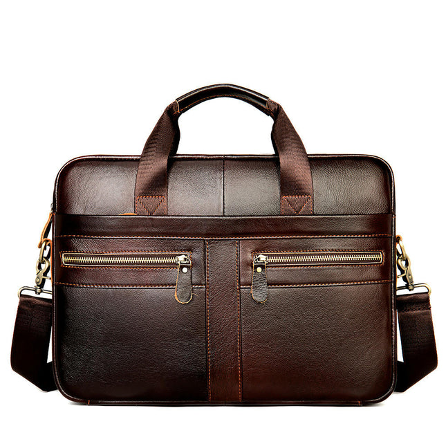 Laptop Messenger Bag Genuine Leather Shoulder Bag Business Briefcases Satchel Bag Work Bags for Men