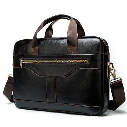 Men's Handbags Retro Business Office Handbags Genuine Leather Men's Bags Shoulder Bags