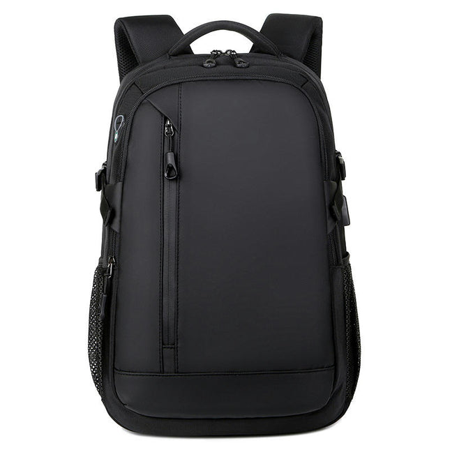 Herren-Rucksack, Business-Reisetasche, einfacher Computer-Rucksack mit USB-Ladeanschluss