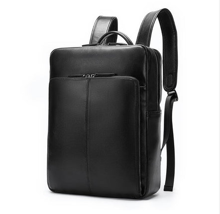 Genuine Leather Backpack Large Capacity Men's Backpack Casual Computer Rucksack