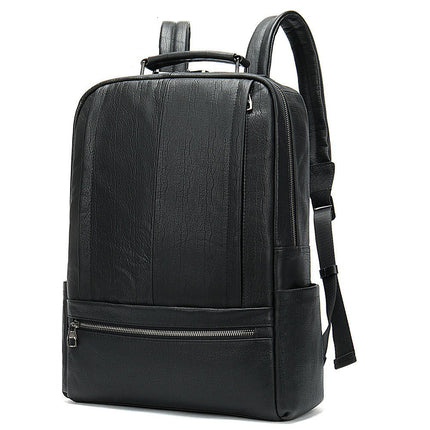 Cowhide Backpack for Men Genuine Leather Laptop Large Business Travel Computer Shoulder Bags