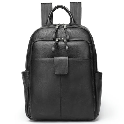 Laptop Backpack For Men Genuine Leather Backpack Work Knapsack Business Backpack