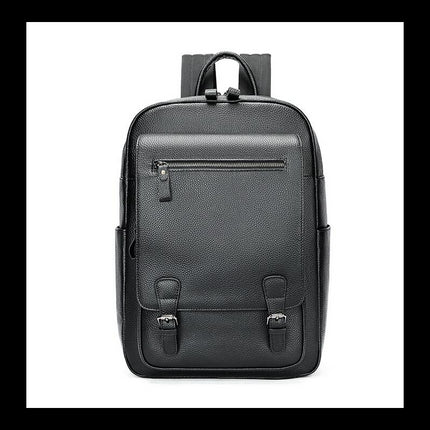 Genuine Leather Backpack Men's Large Capacity Backpack Computer Backpack Business Travel Backpack