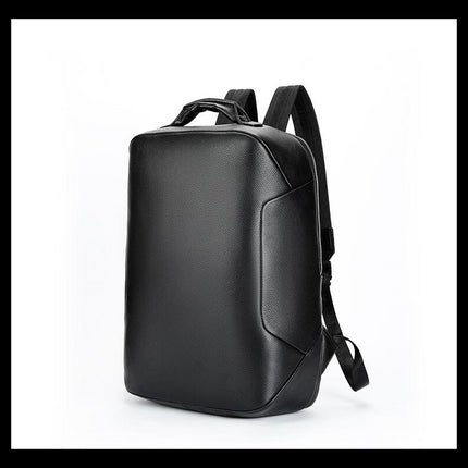 Backpack Men's Genuine Leather Backpack Business Casual Travel Bag Simple Computer Backpack