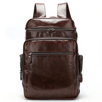 Cowhide Men's Backpack Genuine Leather Men's Backpack Large Capacity Travel Bag for Men