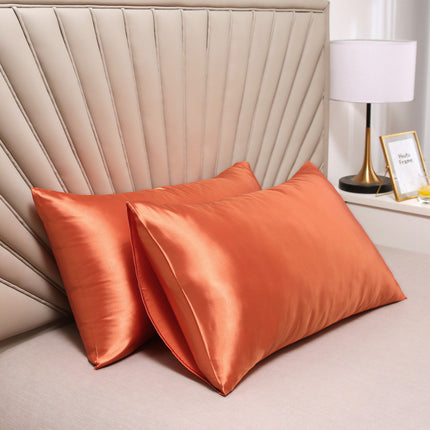 2-Piece Set Silk Pillowcase Set Ice Silk Satin Silk Satin Pillowcase for Hair and Skin Reversible Silk Pillowcase