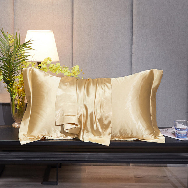 Reversible Solid Color Mulberry Silk Pillowcase Ice Washed Silk Pillowcase Silk Silk Satin Pillowcase for Hair and Skin