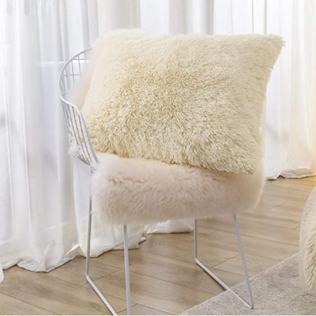 1pcs Long Faux Fur Soft Decorative Pillow Cover Rectangle Fluffy Pillow Cover Velvet Plush Cushion Cover Decorative Pillow Cover