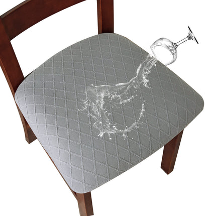 Housse de tabouret imperméable à grille de diamant, 1 pièce, housse de chaise de salle à manger, housse de siège étanche, housse de chaise de cuisine