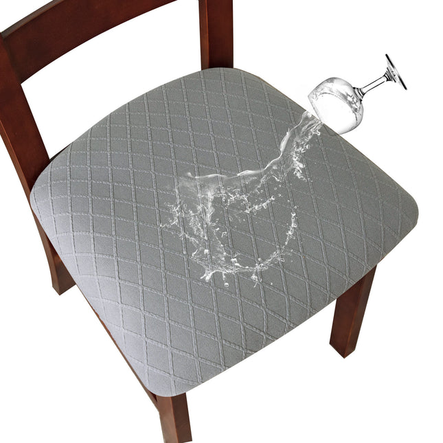 1pcs diamond grid waterproof stool cover dining room chair waterproof seat cover kitchen chair cover