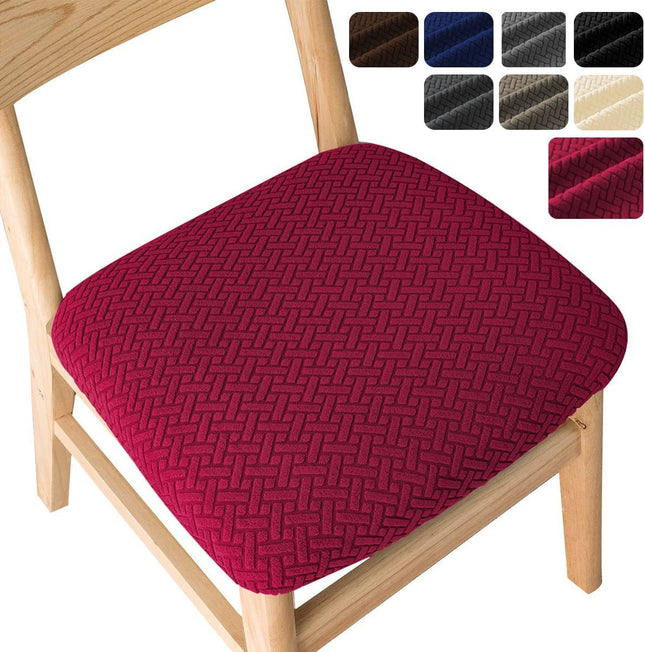 1 Pack Dining room chair seat cover, kitchen chair elastic seat cover protector, dining chair covers for household wooden chairs