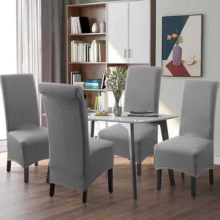 1 paquet de housses de chaise de salle à manger imperméables, housses de chaise extensibles super ajustées adaptées aux sièges des cuisines, des restaurants et des banquets