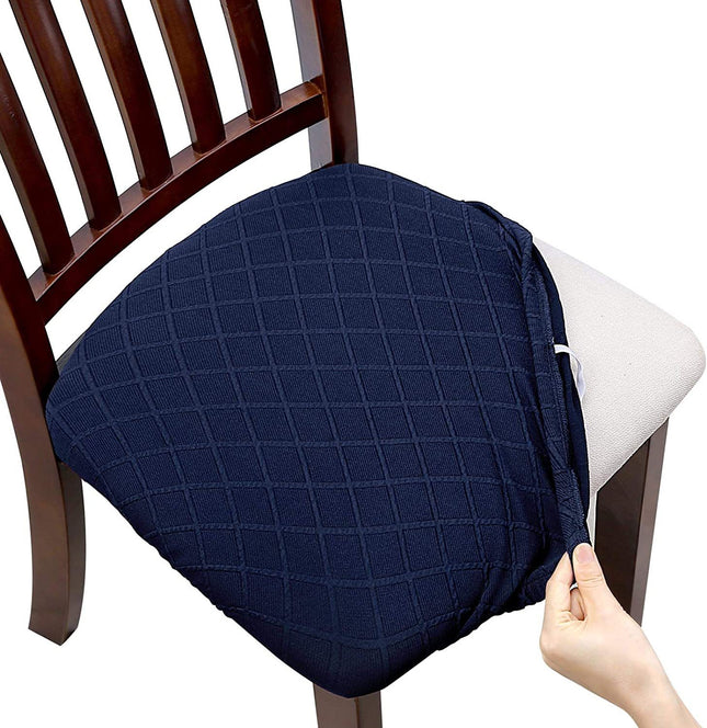 1 Pack Jacquard Chair Cushion Cover, Elastic Chair Cover, Hotel Home Chair Cover, Removable Washable Dining Chair Cover Protector