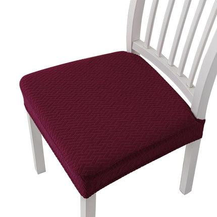 1 paquet adapté aux housses de chaise de restaurant amovible lavable jacquard élastique salle à manger chaise housse de protection