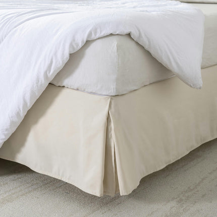 Premium Microfiber Bed Skirt, Draped Dust Tuck Tailored Bed Skirt Shrinkage And Fade Resistant Bed Skirt