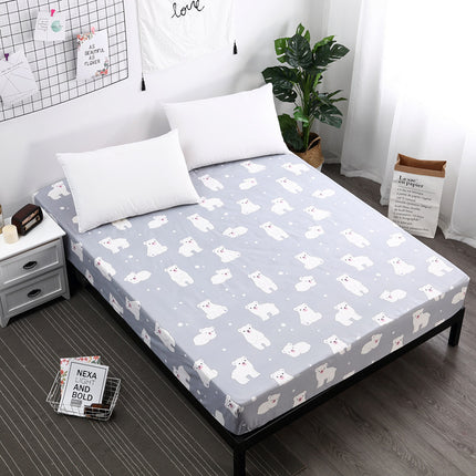 Queen Size Deep Pocket Mattress Sheet - Soft and comfortable microfiber - Fade And Wrinkle Resistant, Printed Fitted Sheet